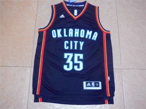 Maillot De Basket Oklahoma City Thunder Kevin Durant 35 Tissus Sportif Fans Edition Noir
